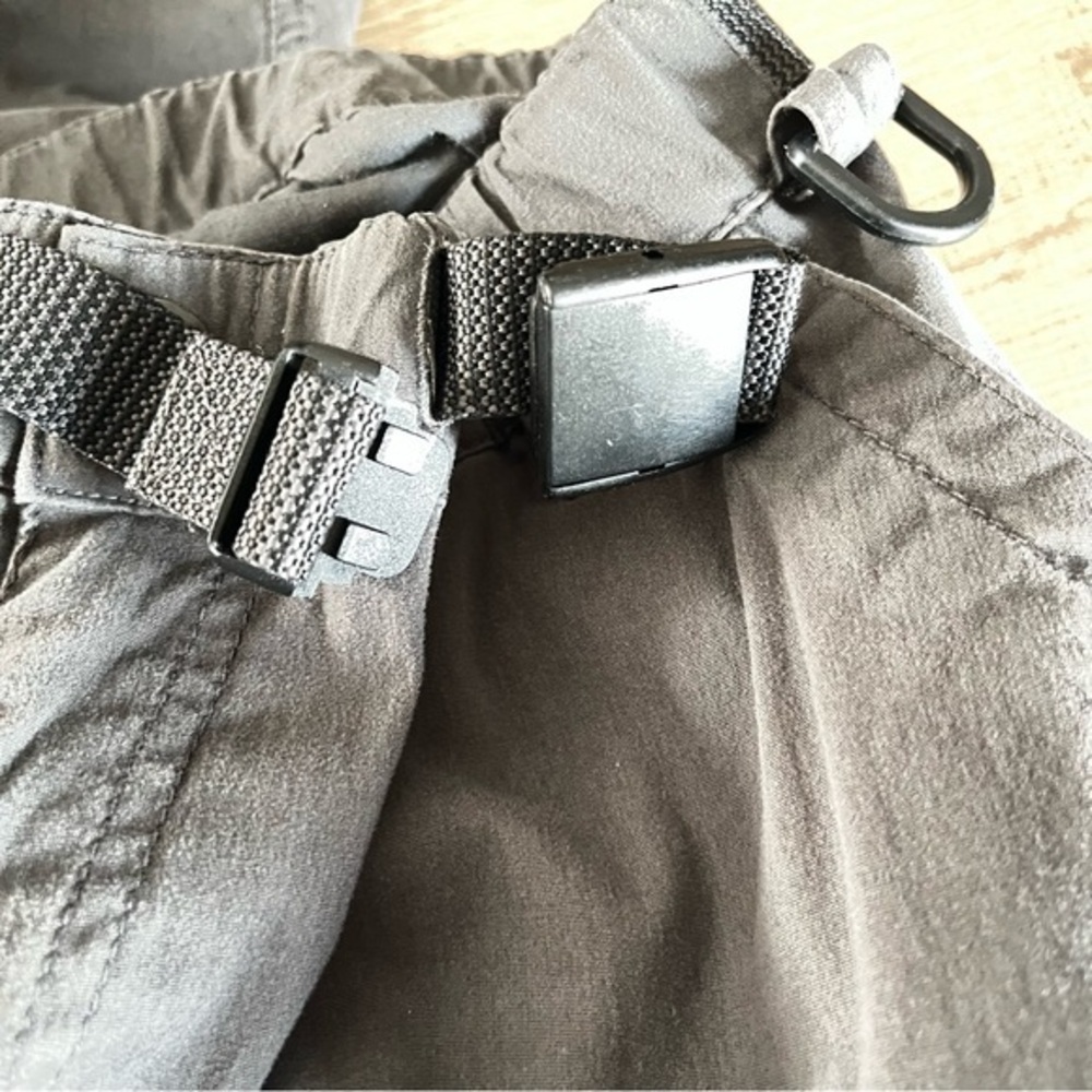 BC Clothing Convertible Cargo Zip Off Legs Pant Men XL 36x30 Gray Belted Casual - Picture 6 of 10